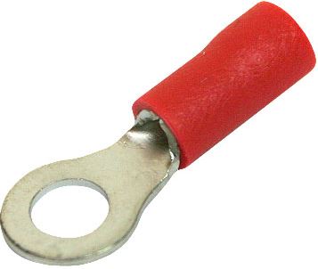 Ringkabelschoen rood 0,75mm2 - 1,5mm2 gat 3,2mm M3 zakje 100
